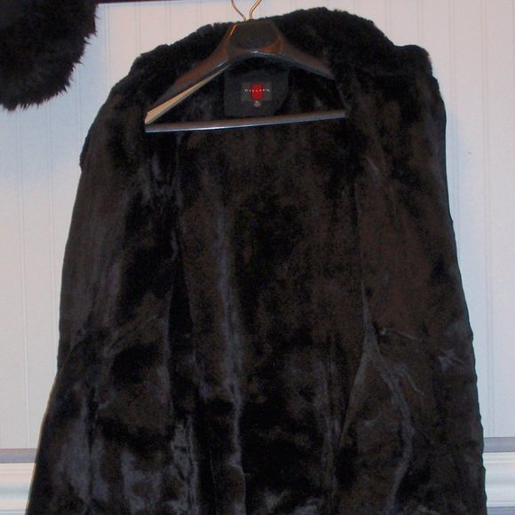 Free Shipping Gallery Black Russian hat and long  coat very warm  a size X-Large - Picture 11 of 12